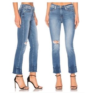 Frame denim high waist, straight leg jeans